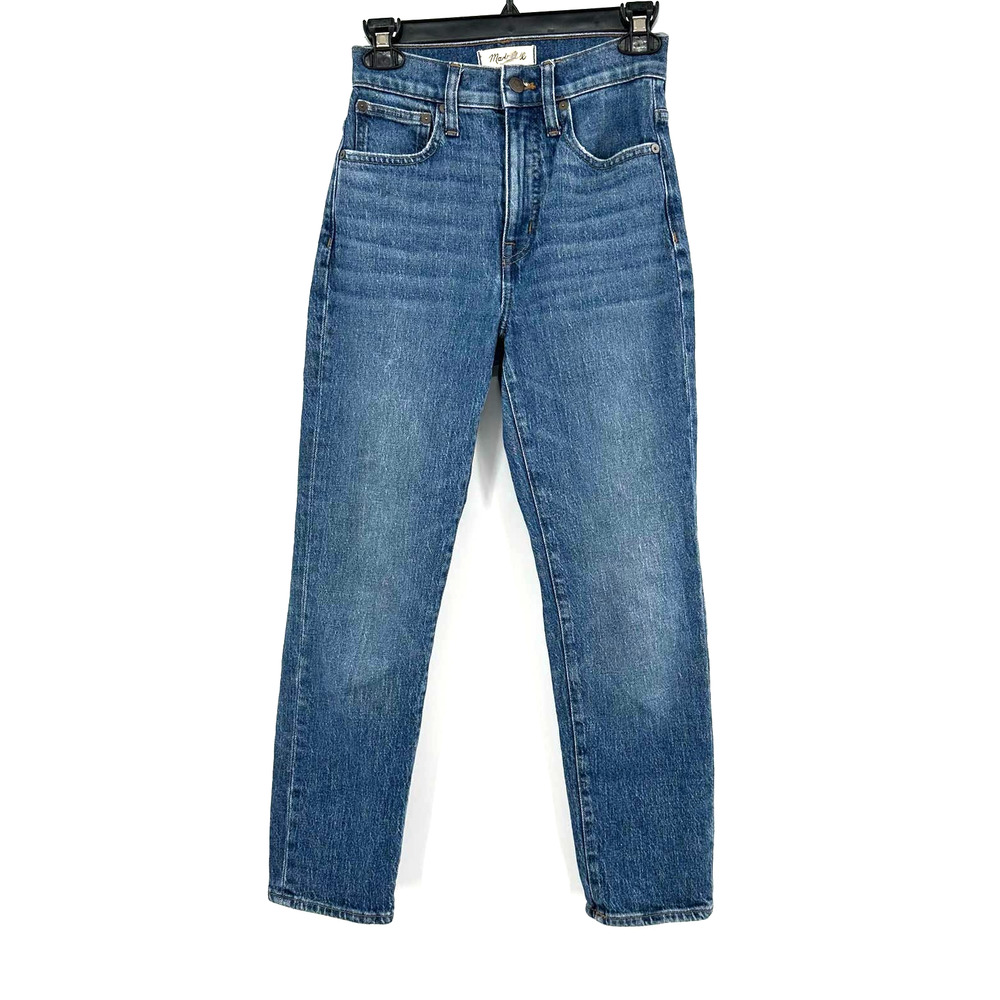 Madewell size 23 classic straight jean‎ blue denim high waisted nondistressed